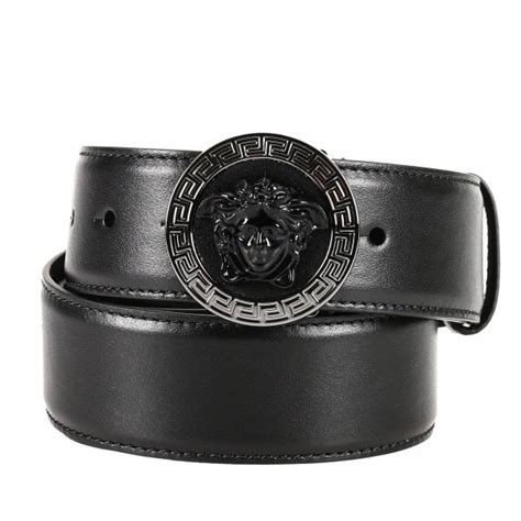 versace leather belt price|Versace belt outlet.